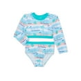 thumbnail image 1 of Character Toddler Girl Long Sleeve Rashguard Swim Set, Sizes 12M-5T, 1 of 4