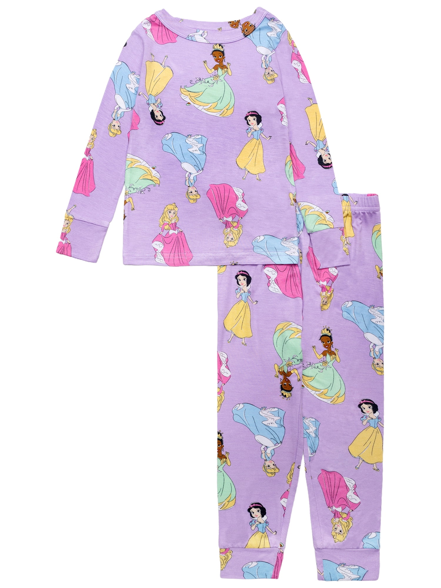 Character Toddler Girl Long Sleeve Top and Pant Pajama Set, 2-Piece, Sizes 12M-24M