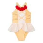 Character Toddler Girl Princess Cosplay Swimsuit, Sizes 12M-5T