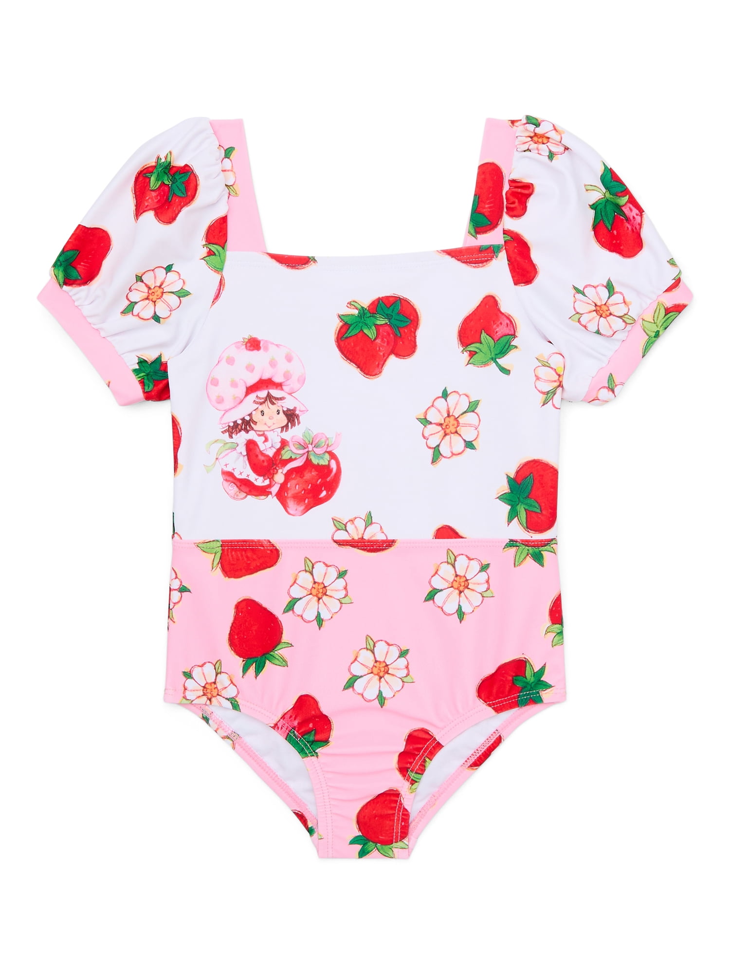 Character Toddler Girl Puff- Sleeve One- Piece Swimsuit, Sizes 12M-5T
