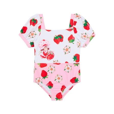 Character Toddler Girl Puff- Sleeve One- Piece Swimsuit, Sizes 12M-5T