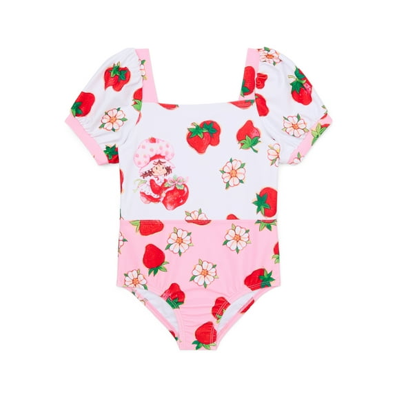 Character Toddler Girl Puff- Sleeve One- Piece Swimsuit, Sizes 12M-5T