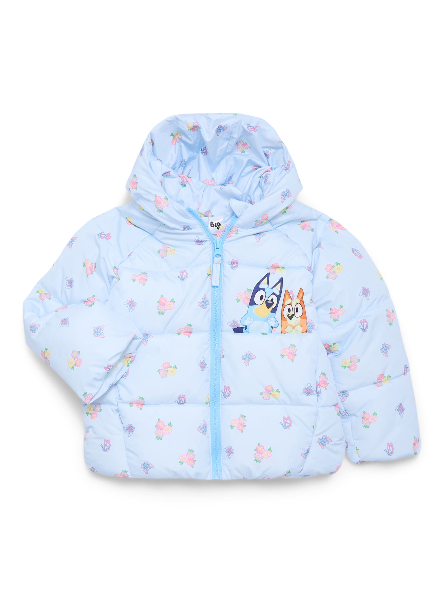Character Mid- Weight Hooded Puffer Jacket, Sizes 2T-5T - Walmart.com