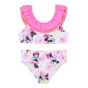 Character Toddler Girl Ruffle Bikini Swimsuit, Two-Piece, Sizes 12M-5T