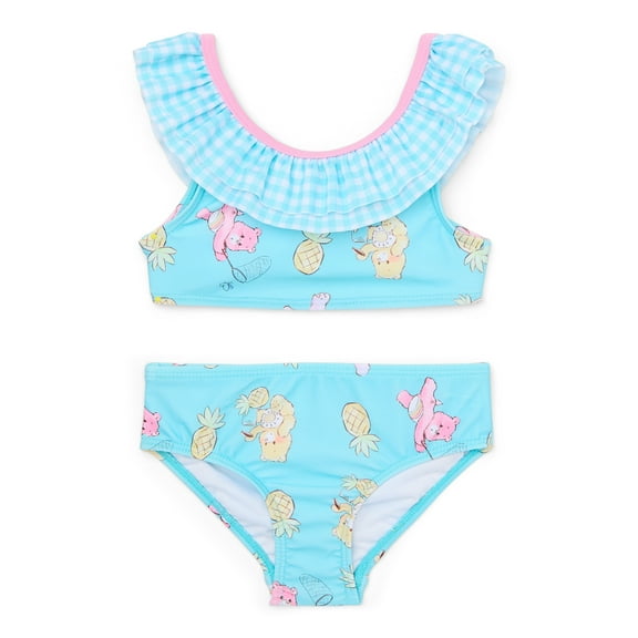 Character Toddler Girl Ruffle Bikini Swimsuit, Two-Piece, Sizes 12M-5T