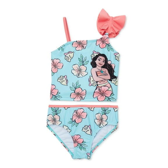 Character Toddler Girl Ruffle-Strap Tankini Swim Set, Sizes 12M-5T