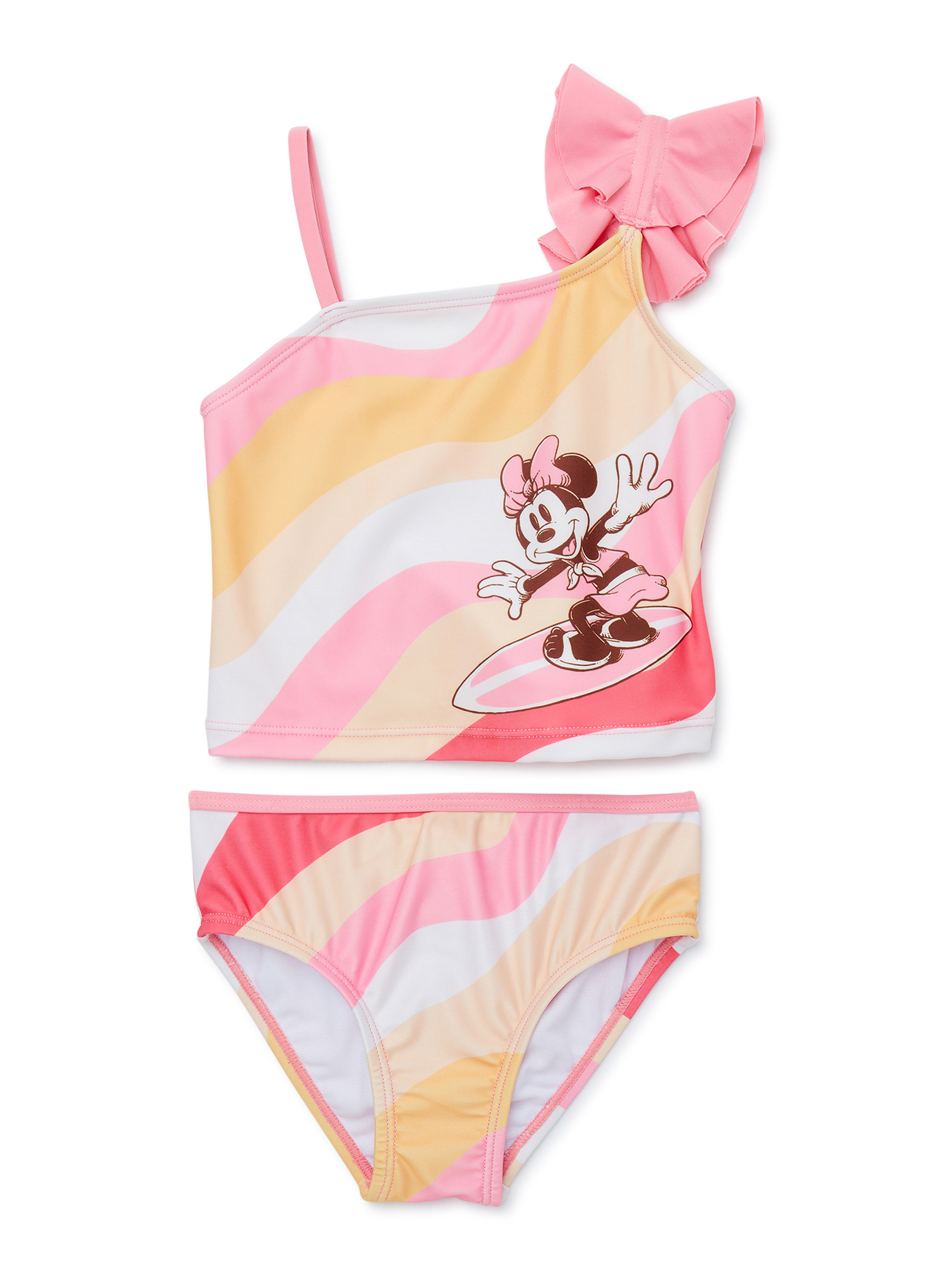 Character Toddler Girl Ruffle-Strap Tankini Swim Set, Sizes 12M-5T - image 1 of 4