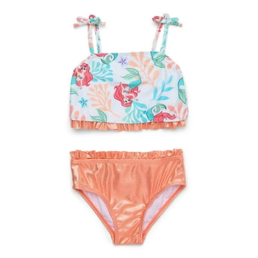 Character Toddler Girl Shimmer Tankini Swimsuit, Two-Piece, Sizes 12M - 5T