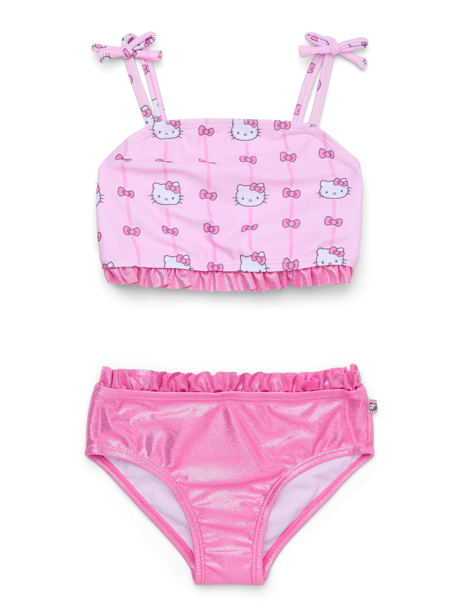Kitty Tankini Swimsuit Toddler Girl Two-Piece Set