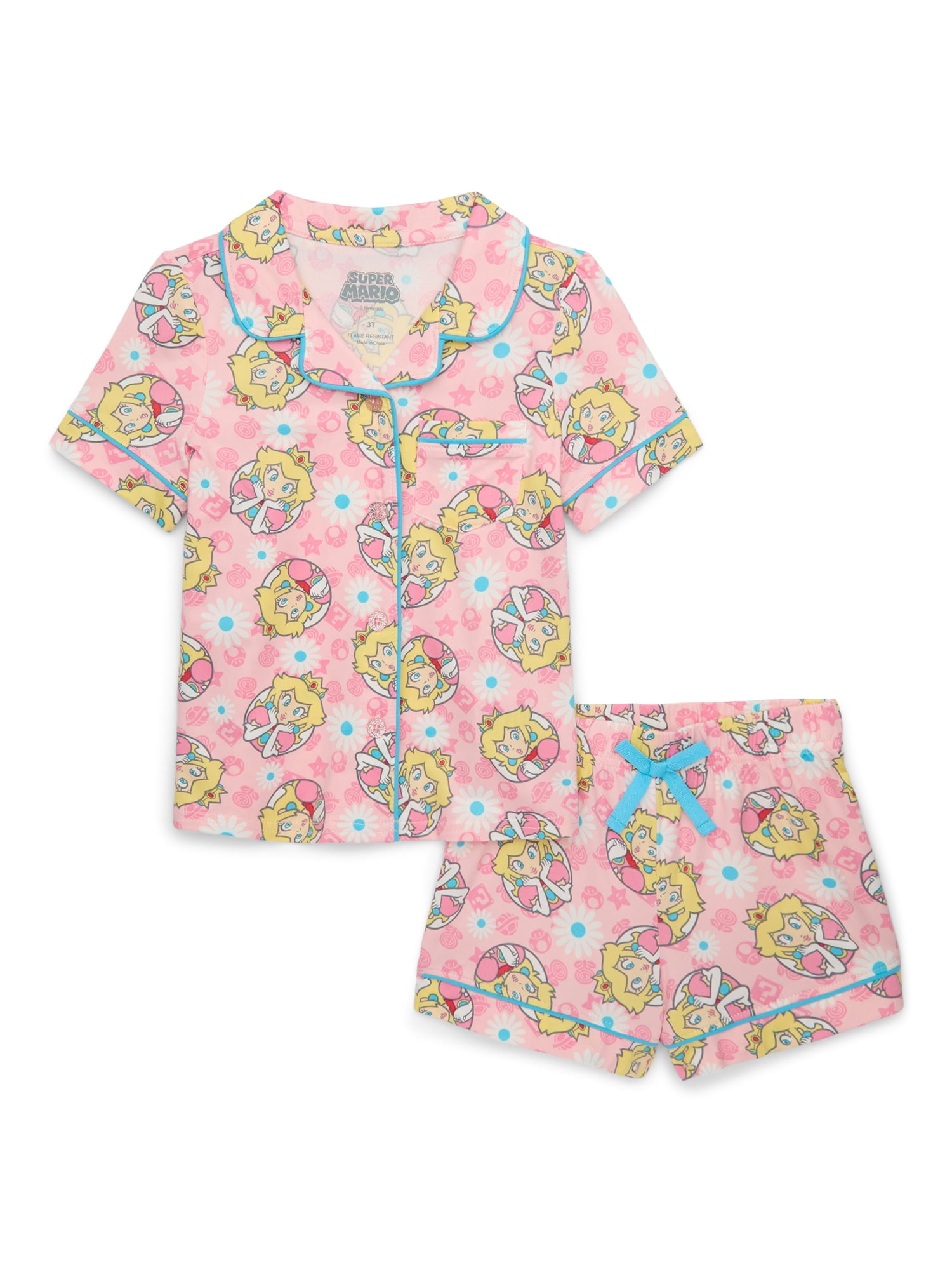 Character Toddler Girl Super Soft Pajama Coat Set 2 Piece Sizes 2T 5T