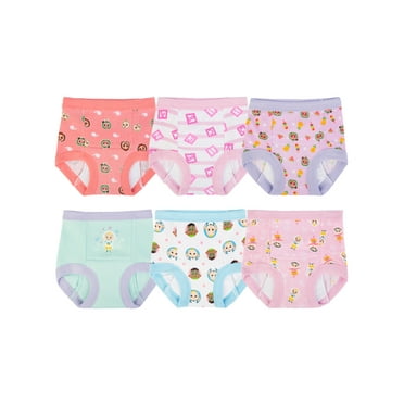 Character Toddler Girl Training Pants, 6-Pack, Sizes 2T-3T