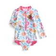 thumbnail image 1 of Character Toddler Girl Rash Guard Swimsuit, Sizes 12M-5T, 1 of 3