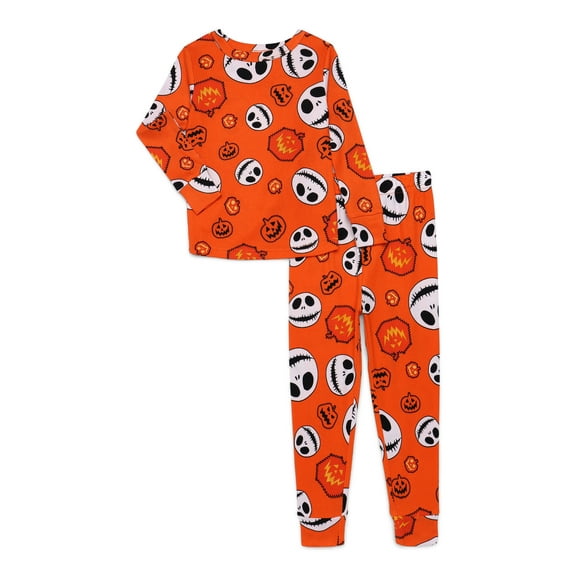 Nightmare Before Christmas Toddlers' Halloween Glow In The Dark Pajama Set, 2-Piece, Sizes 12M-5T