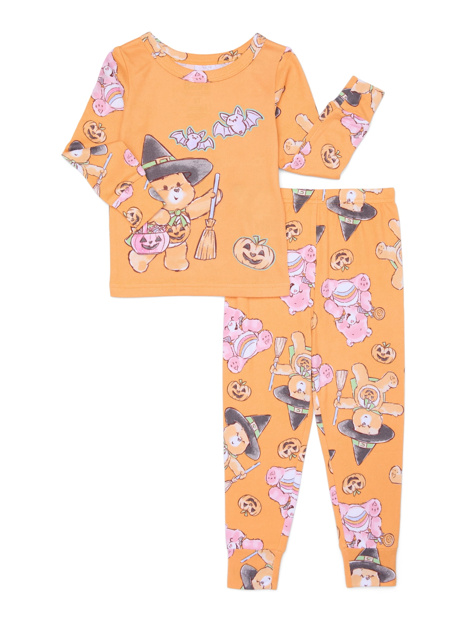Character Toddler Halloween Glow in the Dark Pajama Set, 2-Piece, Sizes 12M-5T