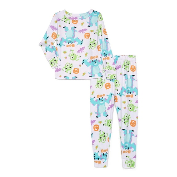 Monsters Inc. Toddlers' Halloween Pajama Top and Pants Set, 2-Piece, Sizes 12M-5T