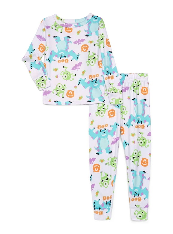 Monsters Inc. Toddlers' Halloween Pajama Top and Pants Set, 2-Piece, Sizes 12M-5T
