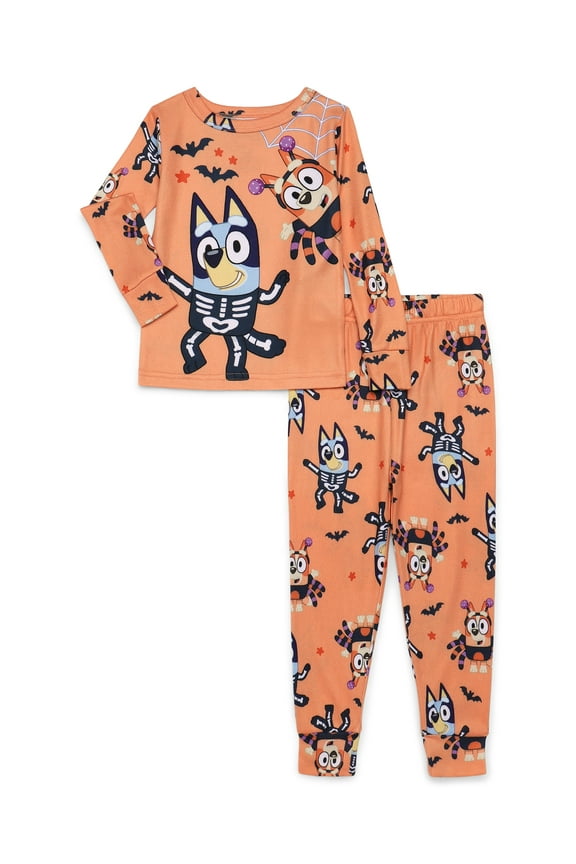 Bluey Toddlers' Halloween Pajama Top and Pants Set, 2-Piece, Sizes 12M-5T