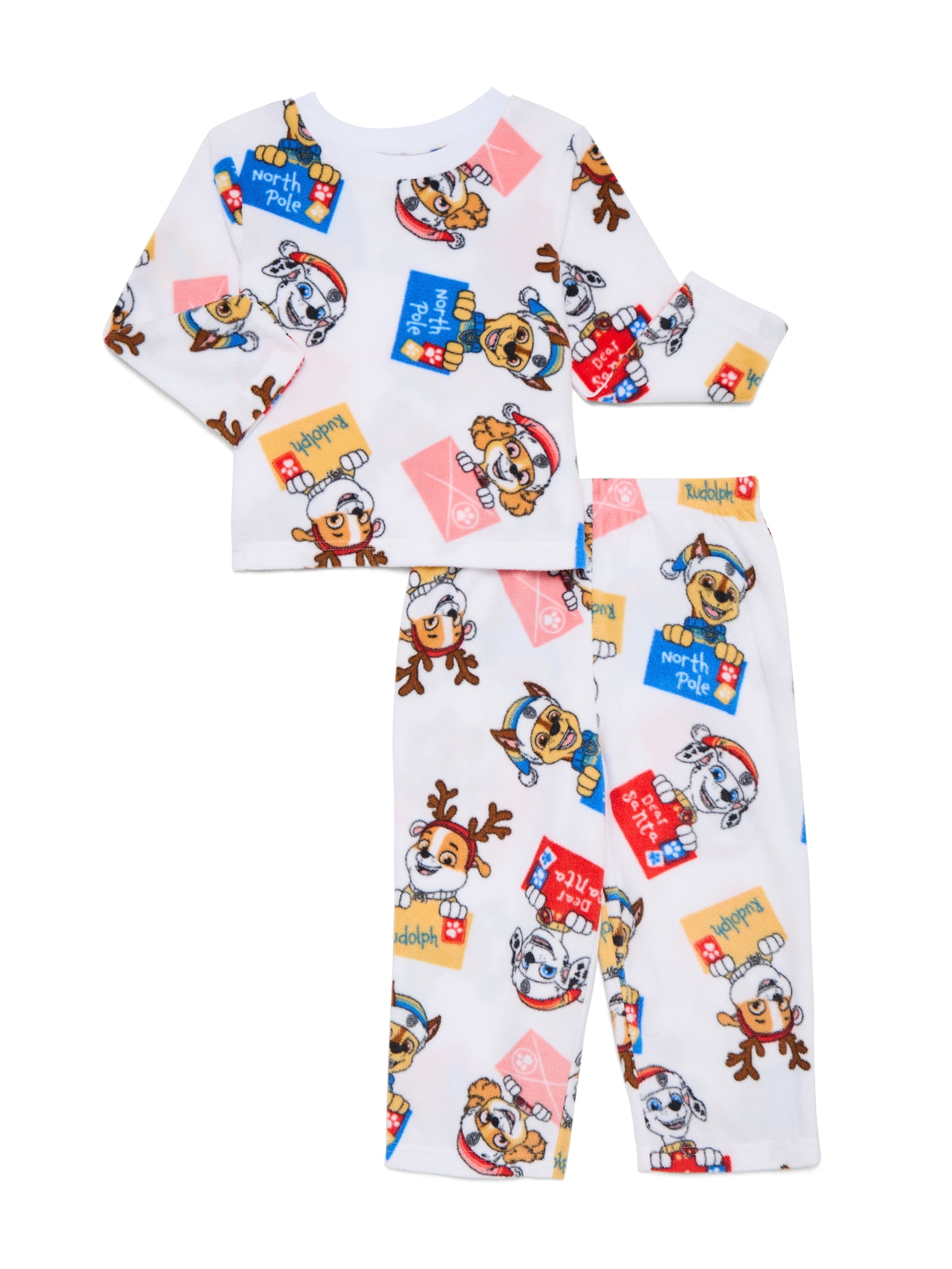 Character Toddler Long Sleeve Microfleece 2 Piece Pajama Set Sizes 12M 5T