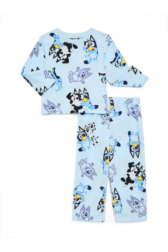 Unisex Toddler Microfleece Pajama Top and Pants Set, 2-Piece, Sizes 12M-5T