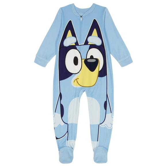 Bluey Toddler's One Piece Sleeper with Long Sleeves, Sizes 2T-5T
