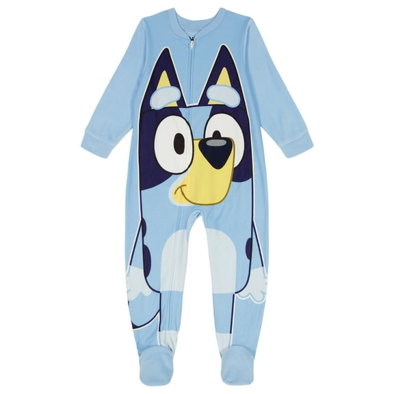 Bluey Toddler's One Piece Sleeper with Long Sleeves, Sizes 2T-5T
