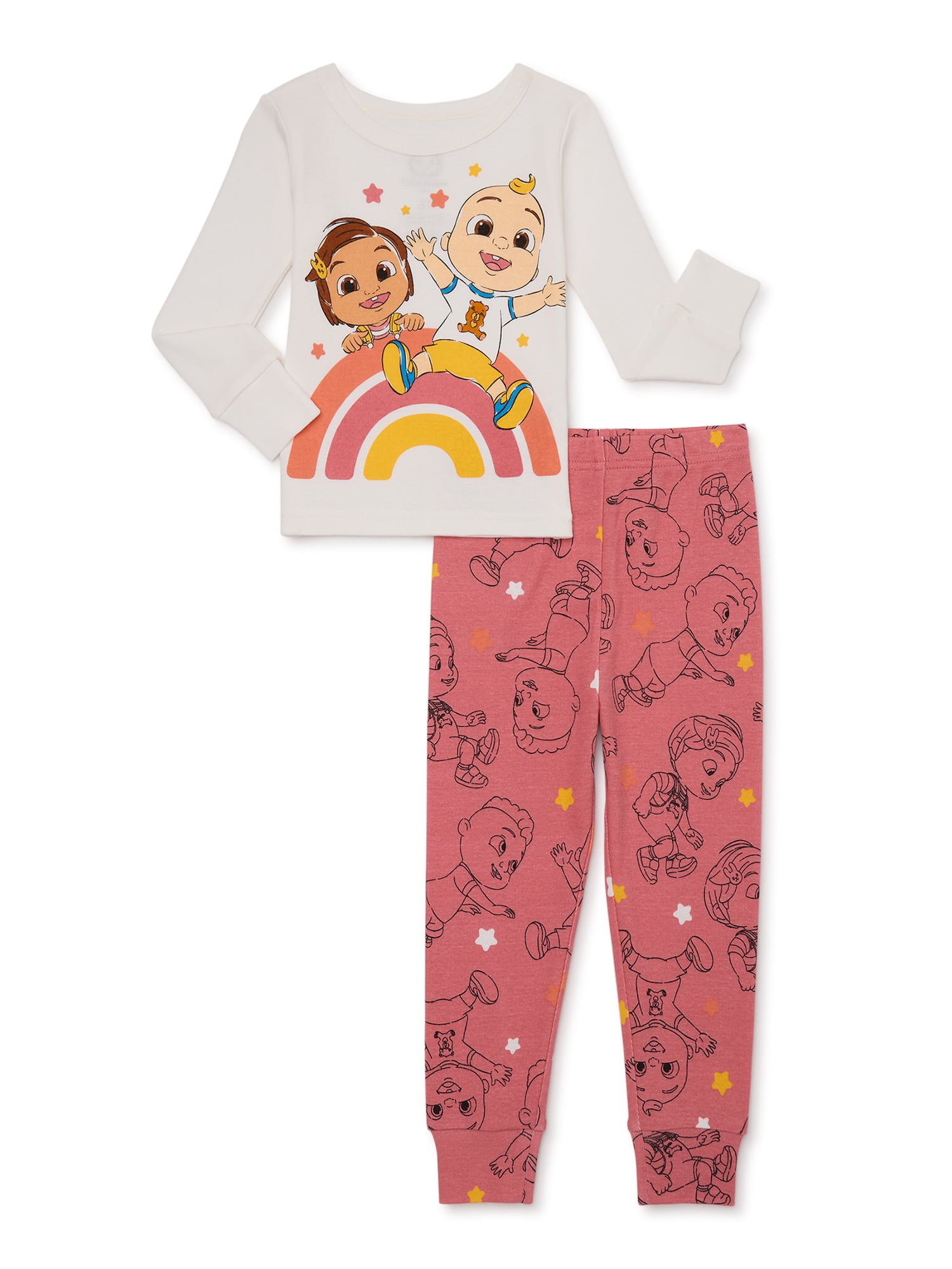 Character Toddler Long-Sleeve Snug-Fitting Pajama Set, 2-Piece, Sizes 12M-5T
