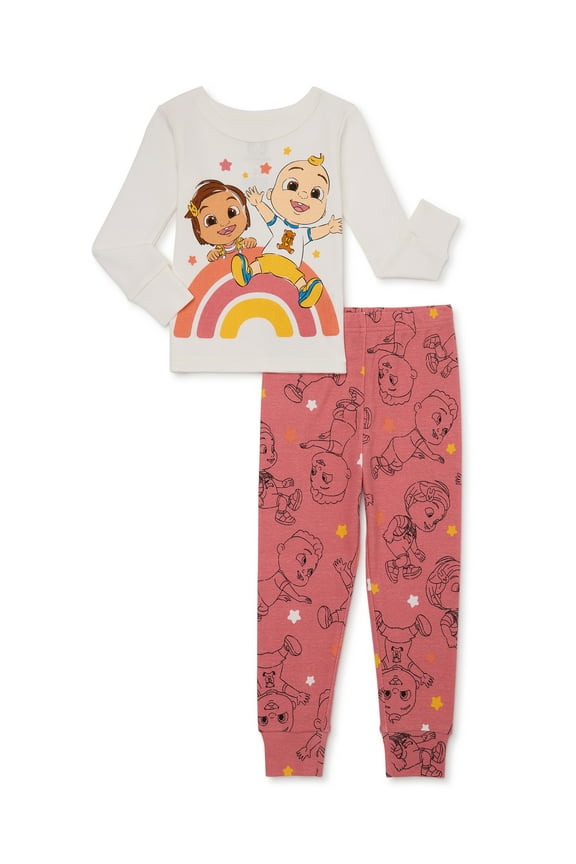 Character Toddler Long-Sleeve Snug-Fitting Pajama Set, 2-Piece, Sizes 12M-5T