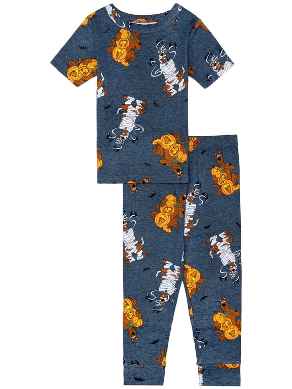 Character Toddler Halloween Short Sleeve Top and Pant Pajama Set, 2-Piece, Sizes 12M-5T