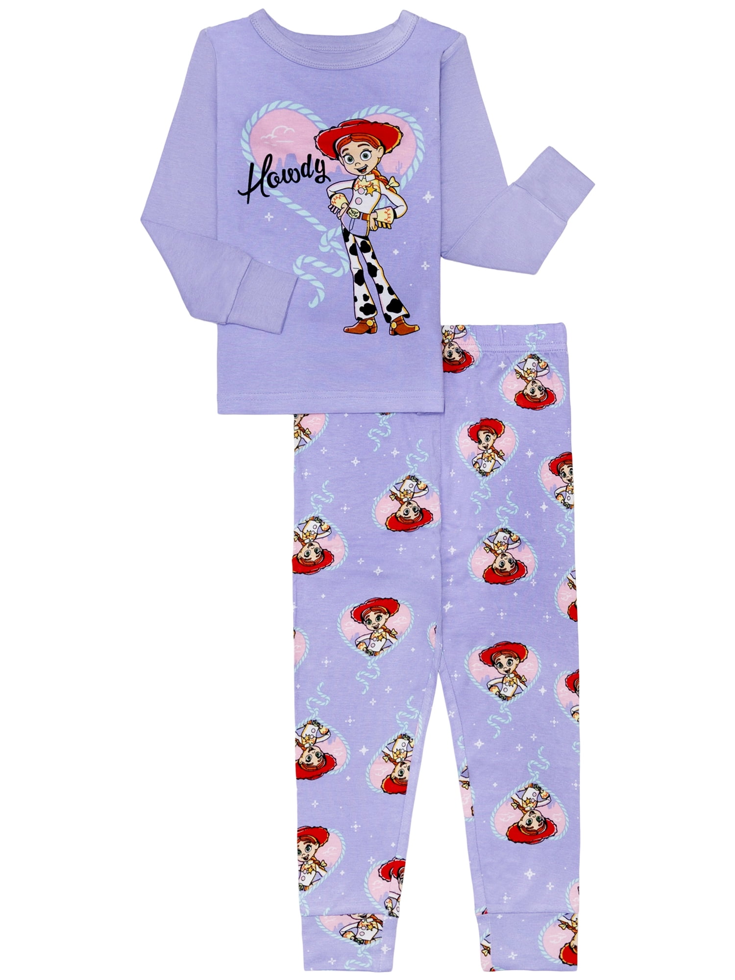 Character Toddler Long Sleeve Top and Pant Viscose Pajama Set, 2-Piece, Sizes 12M- 5T