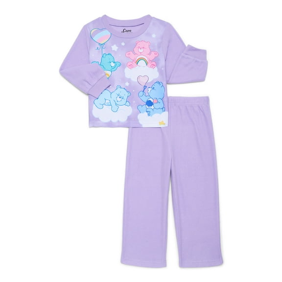 Care Bears Toddler Girls Long Sleeve Top and Pants Pajama Set, 2-Piece, Sizes 12M-5T