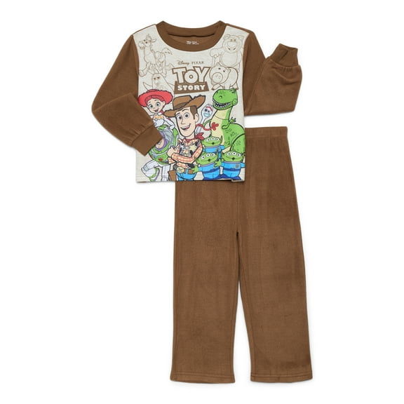 Disney Pixar Toy Story Toddler Boys Long Sleeve Top and Pants Pajama Set, 2-Piece, Sizes 12M-5T
