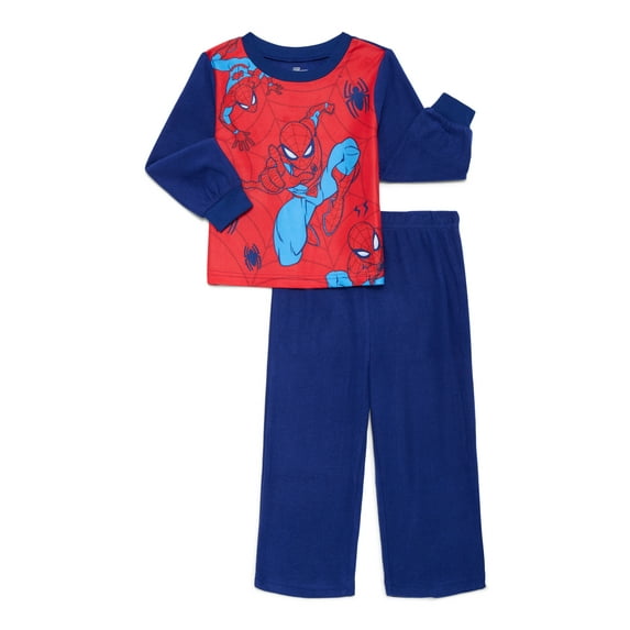 Spider-Man Toddler Boys Long Sleeve Top and Pants Pajama Set, 2-Piece, Sizes 12M-5T