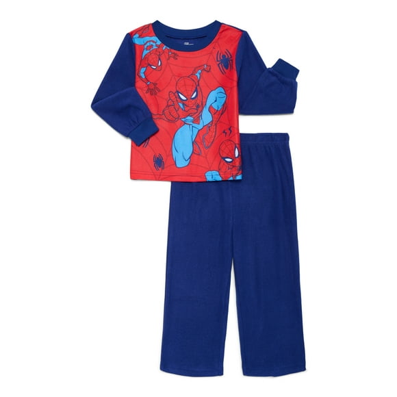 Spider-Man Toddler Boys Long Sleeve Top and Pants Pajama Set, 2-Piece, Sizes 12M-5T