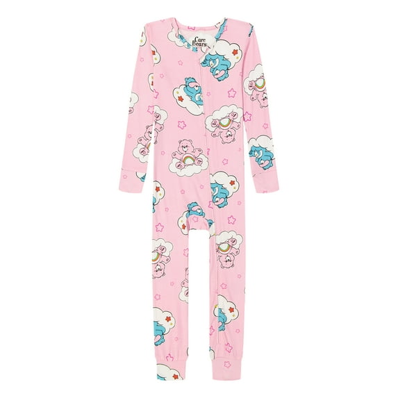 Care Bears Baby and Toddler Girls' One-Piece Sleeper, Sizes 12M-5T
