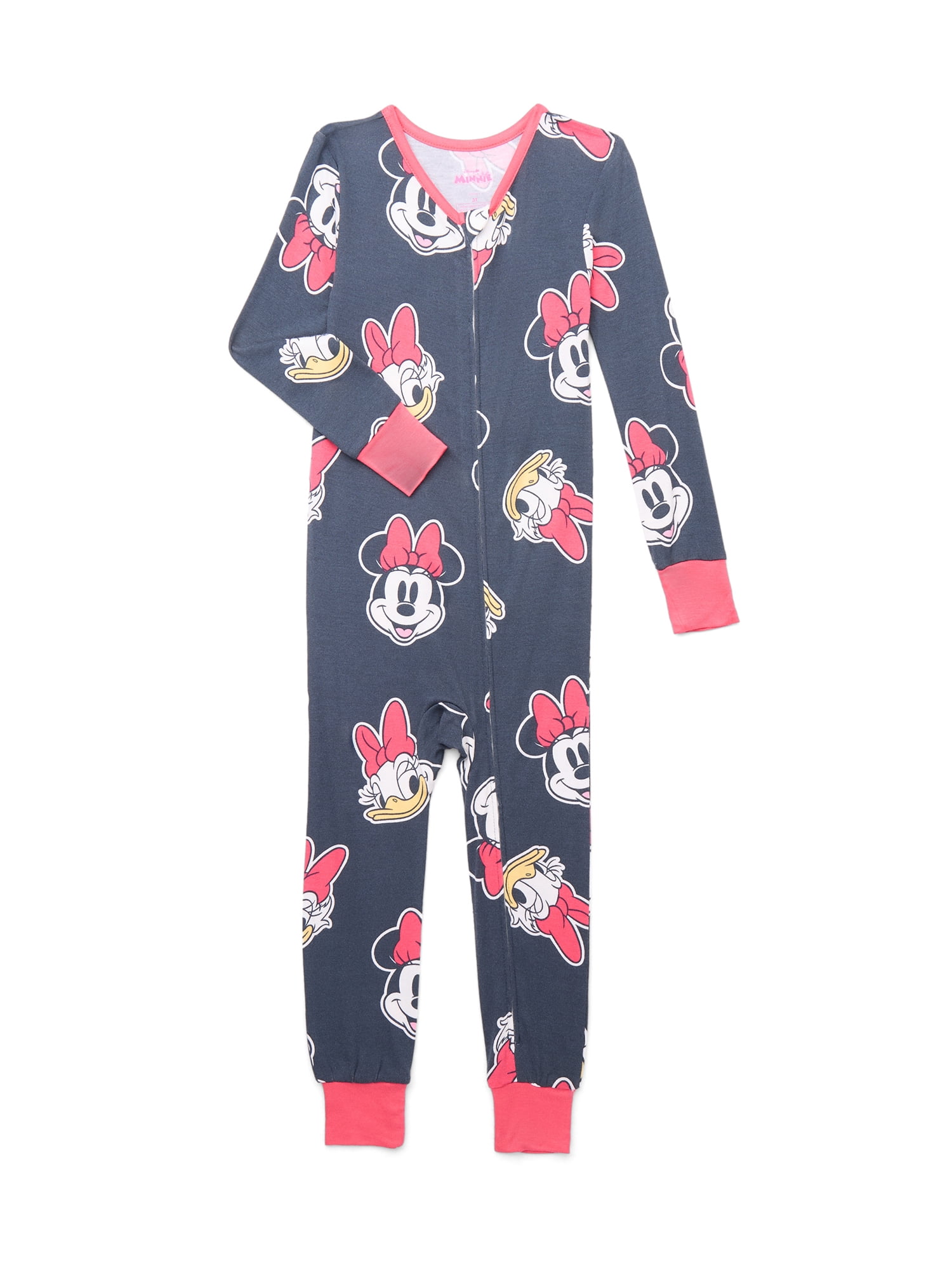 Minnie Mouse Baby and Toddler Girls' One-Piece Sleeper, Sizes 12M-5T
