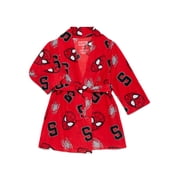 Spider-Man Toddler Boys Fleece Bathrobe Pajamas, Sizes 2T-5T
