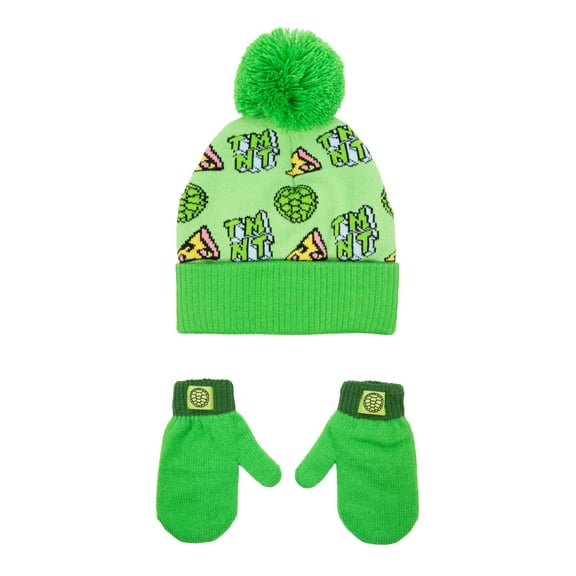 Character Toddler Printed Beanie and Mitten, 3-Piece Set