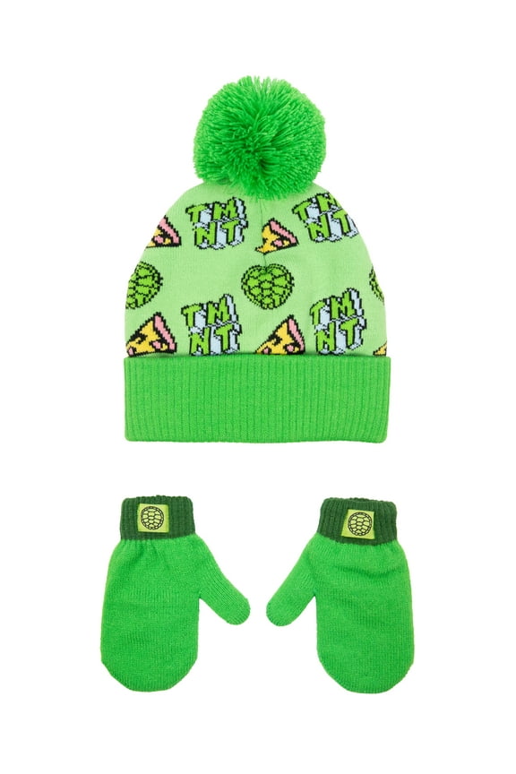 Character Toddler Printed Beanie and Mitten, 3-Piece Set