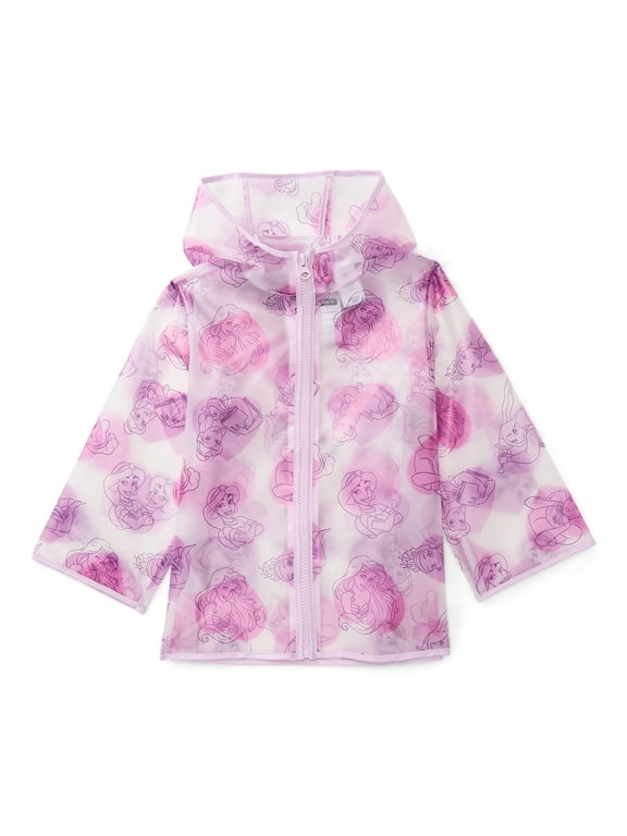Character Toddler Clear Rain Jacket with Hood, Sizes 2T-5T