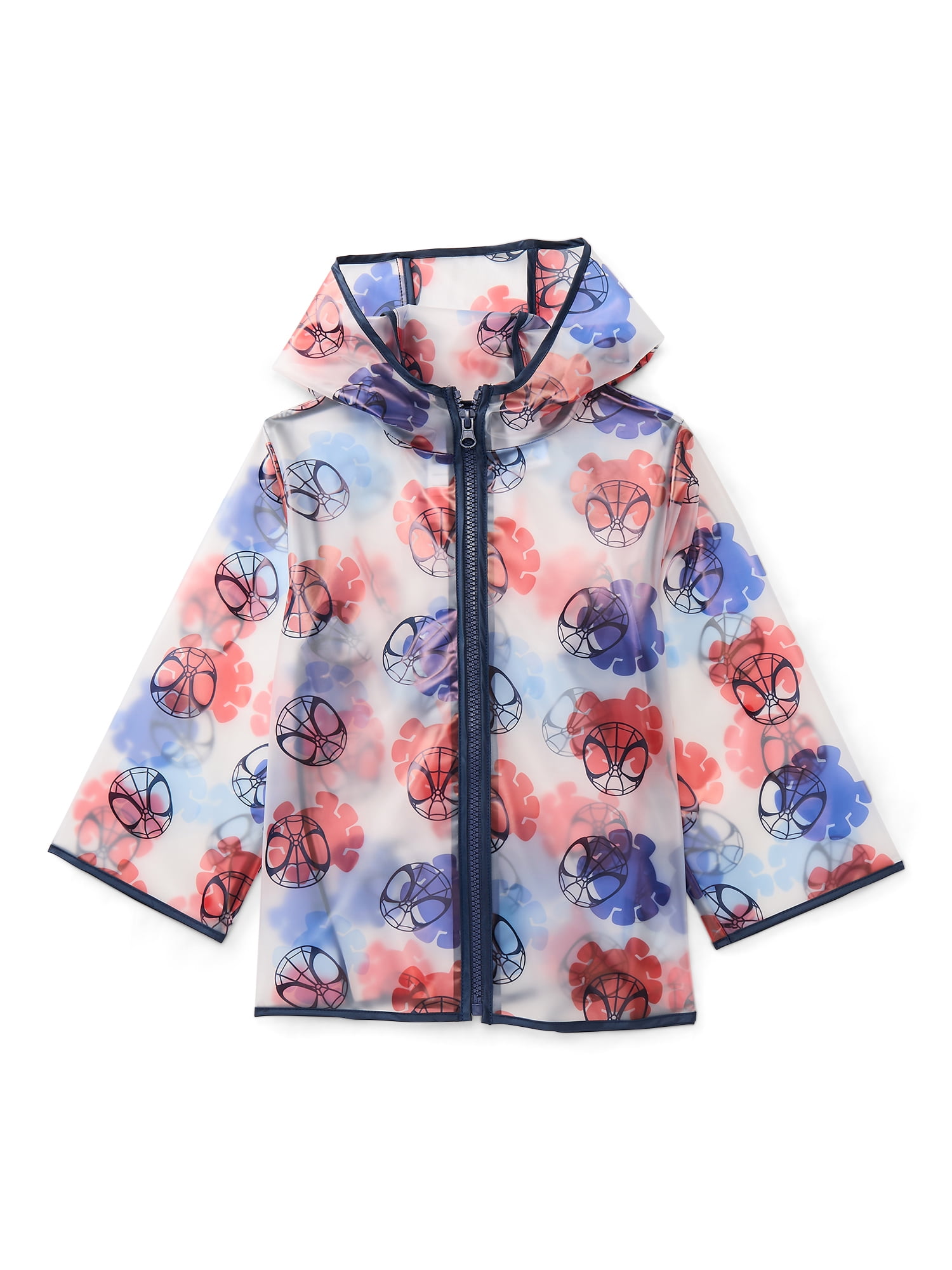 Character Toddler Clear Rain Jacket with Hood, Sizes 2T-5T