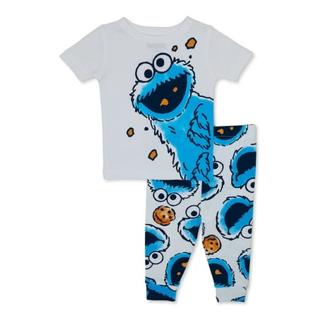 Sesame Street Character Toddler Snug Fit Two-Piece Sleep Set, Sizes 12M-5T