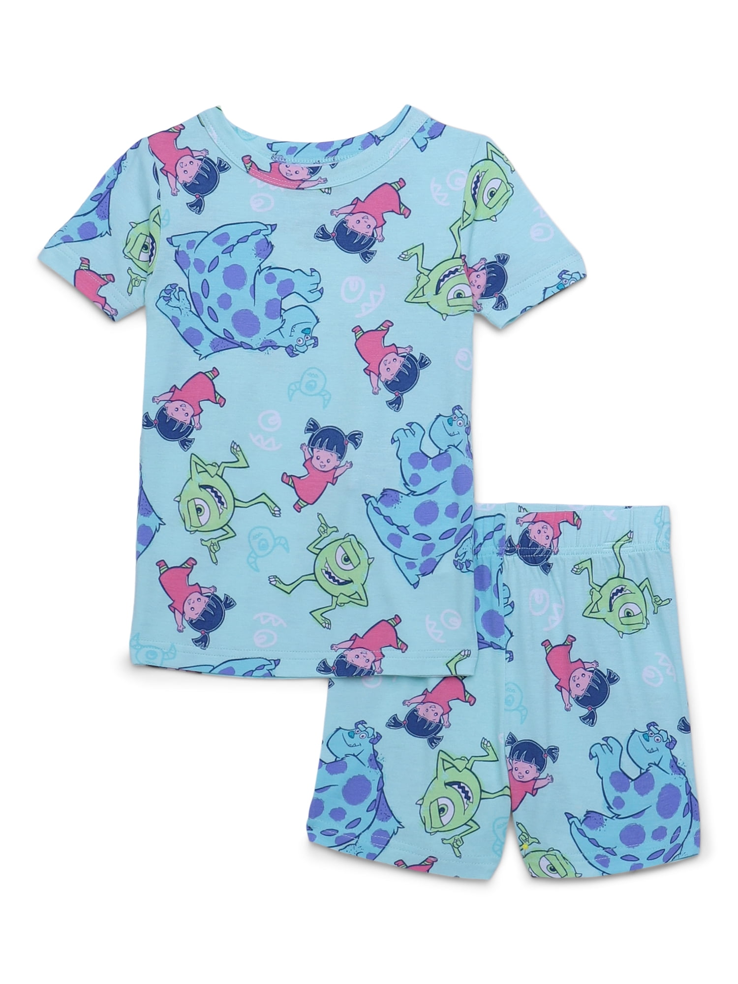 Character Toddler Tee and Shorts Viscose Pajama Set 2 Piece Sizes 12M 5T