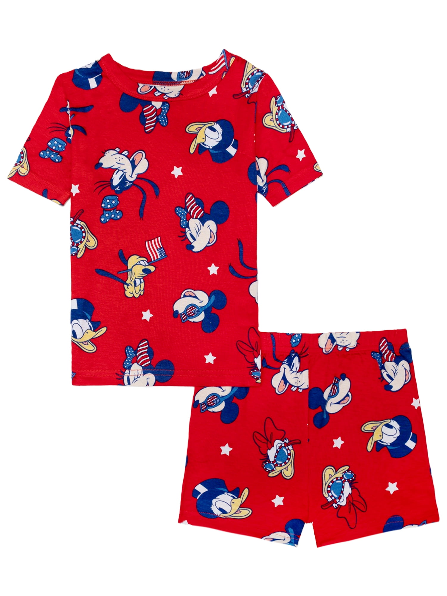 Barney パジャマセット Barney Toddler Tee and Shorts Pajama Set, 2-Piece, Polyester