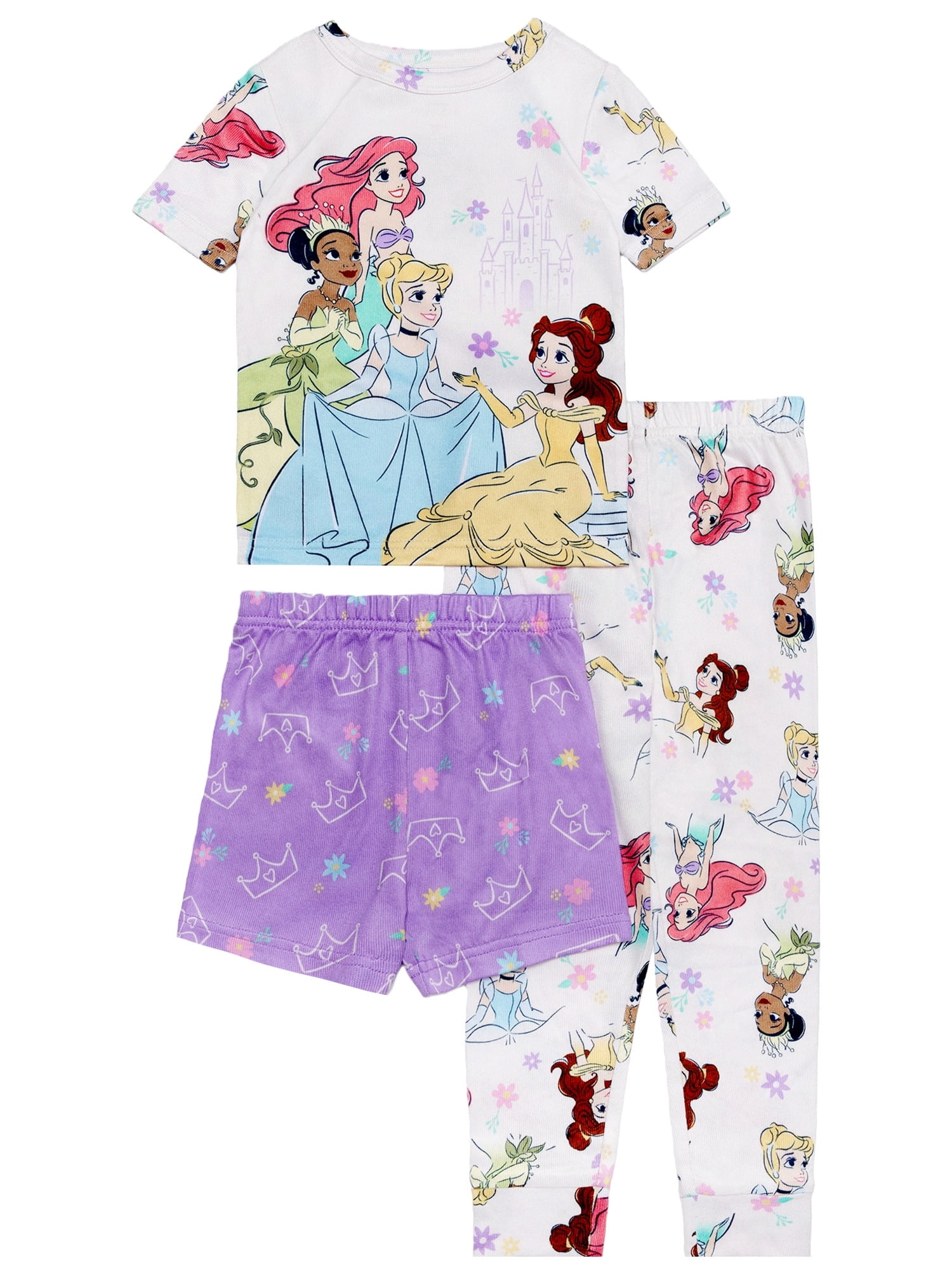 Character Toddler Top, Pants and Shorts Pajama Set, 3-Piece, Sizes 12M-5T