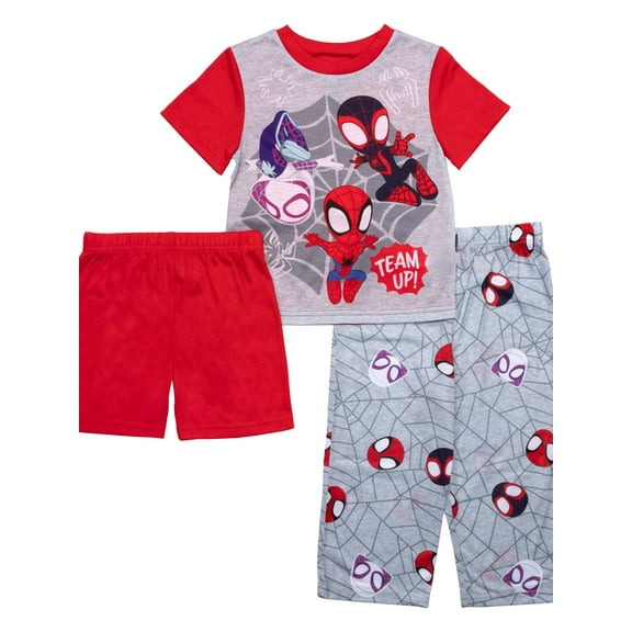 Character Toddler Top, Pants and Shorts Pajama Set, 3-Piece, Sizes 12M-5T