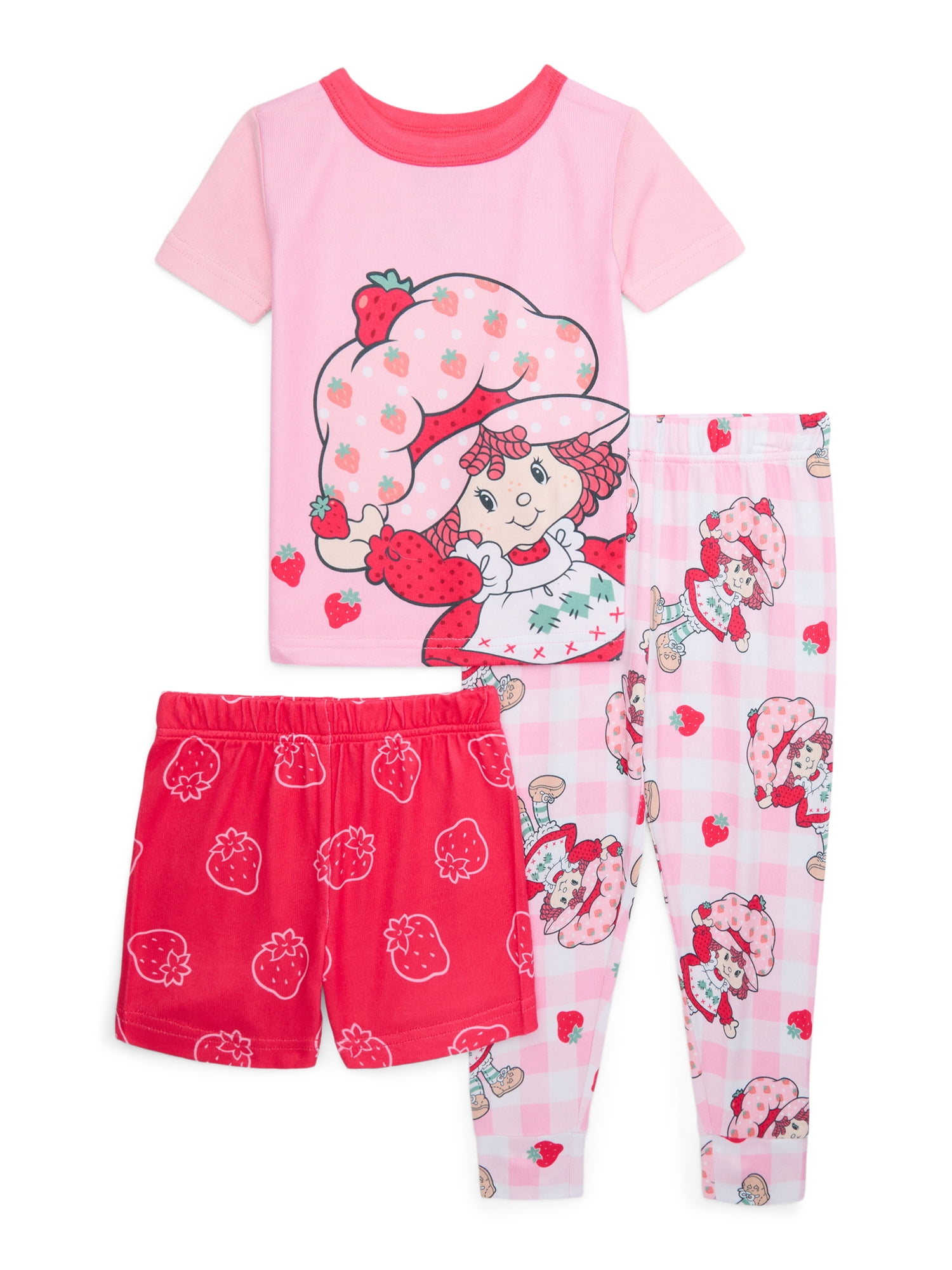 Character Toddler Top, Pants and Shorts Pajama Set, 3-Piece, Sizes 12M-5T