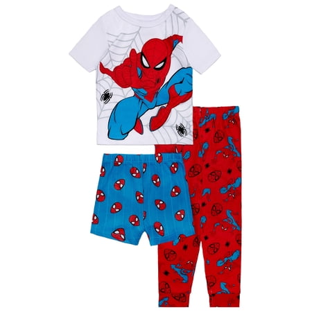 Character Toddler Top, Pants and Shorts Pajama Set, 3-Piece, Sizes 12M-5T