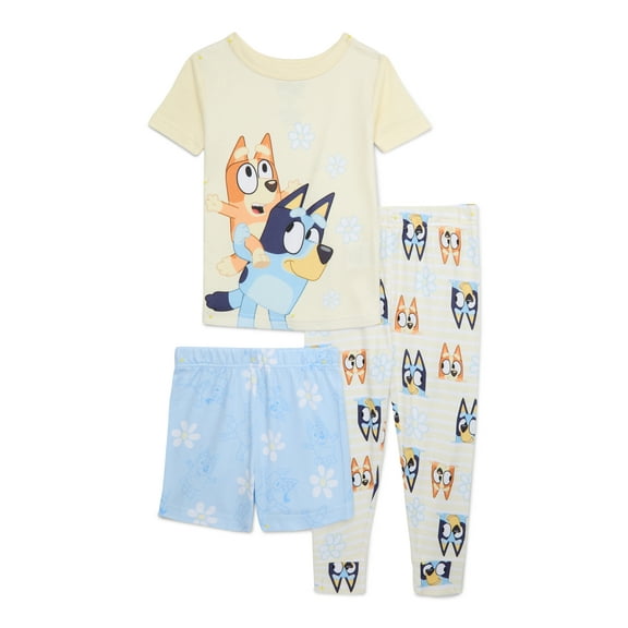 Character Toddler Top, Pants and Shorts Pajama Set, 3-Piece, Sizes 12M-5T