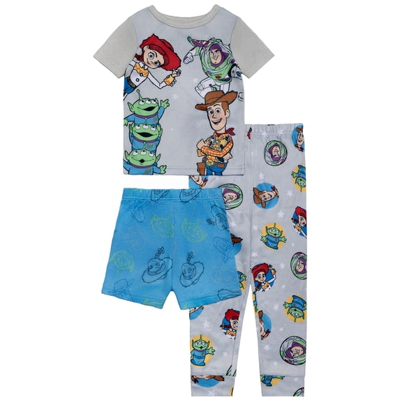 Character Toddler Top, Pants and Shorts Pajama Set, 3-Piece, Sizes 12M-5T
