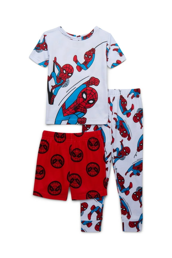 Character Toddler Top, Pants and Shorts Pajama Set, 3-Piece, Sizes 12M-5T